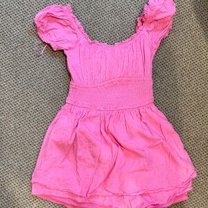 Pink Ruffled Romper